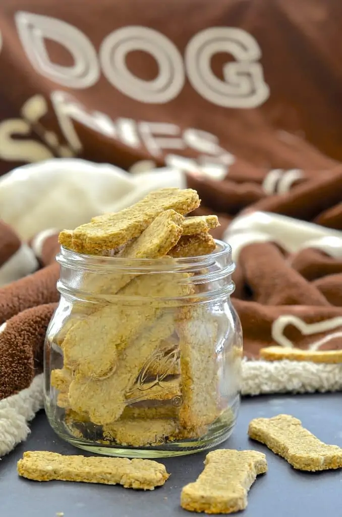 Dog treats in a jar