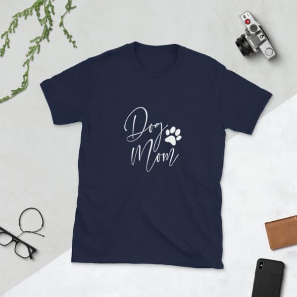blue "dog mom" tshirt