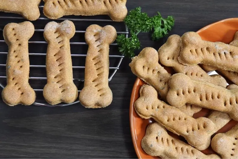 Dog treats on a table